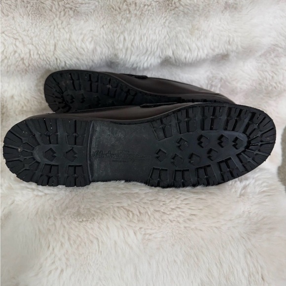 *SOLD
Salvatore Ferragamo Black Leather Loafers with Silver Accent - Picture 5 of 5